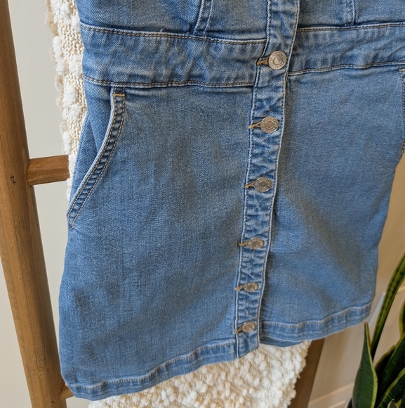 Guess Denim Button-Down Mini Dress - Picture 6 of 8